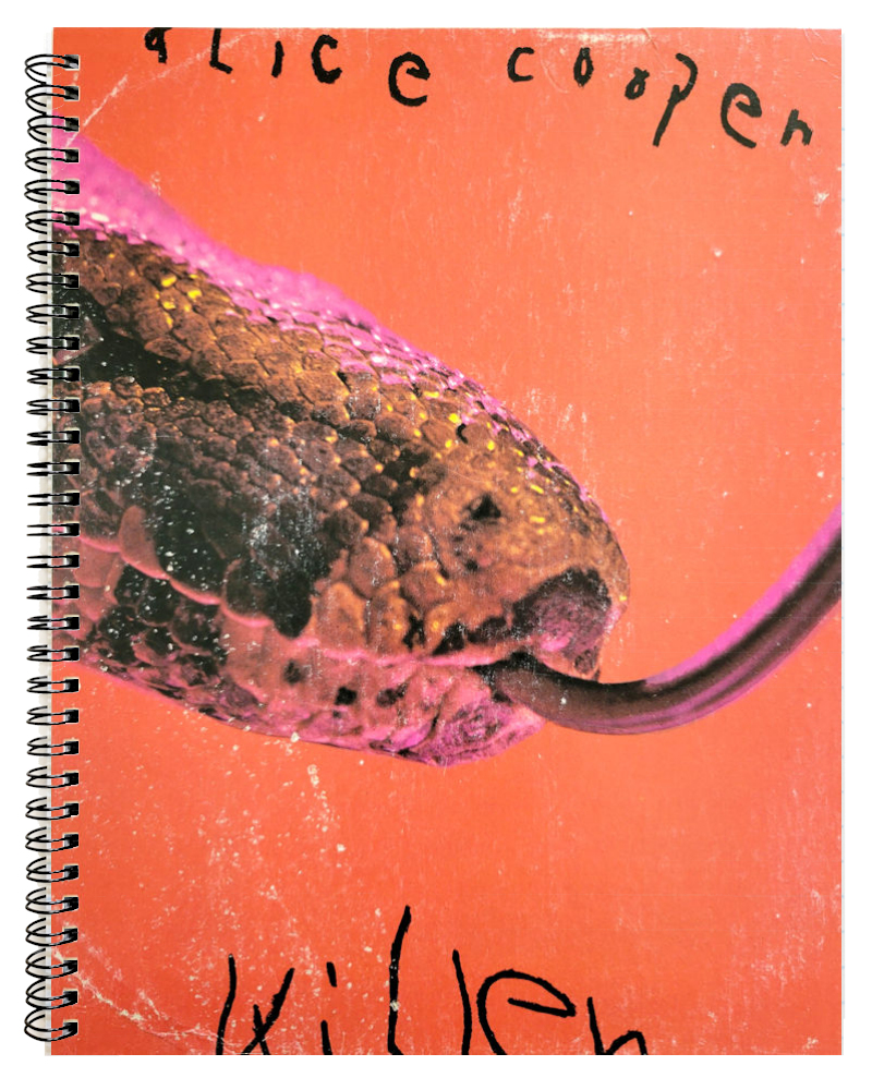 Alice Cooper - Record Album Notebook - Hillarys Handmade