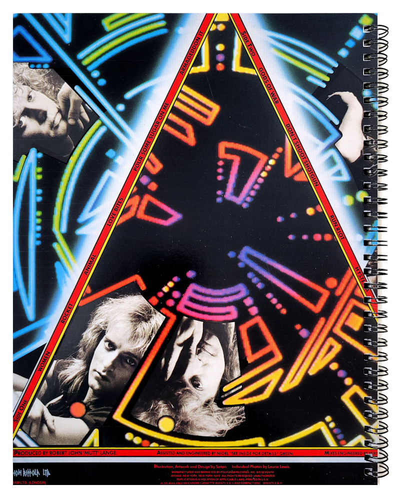 Def Leppard - Hysteria - back cover