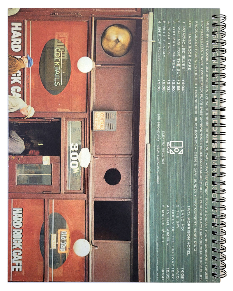 The Doors - Morrison Hotel - back cover